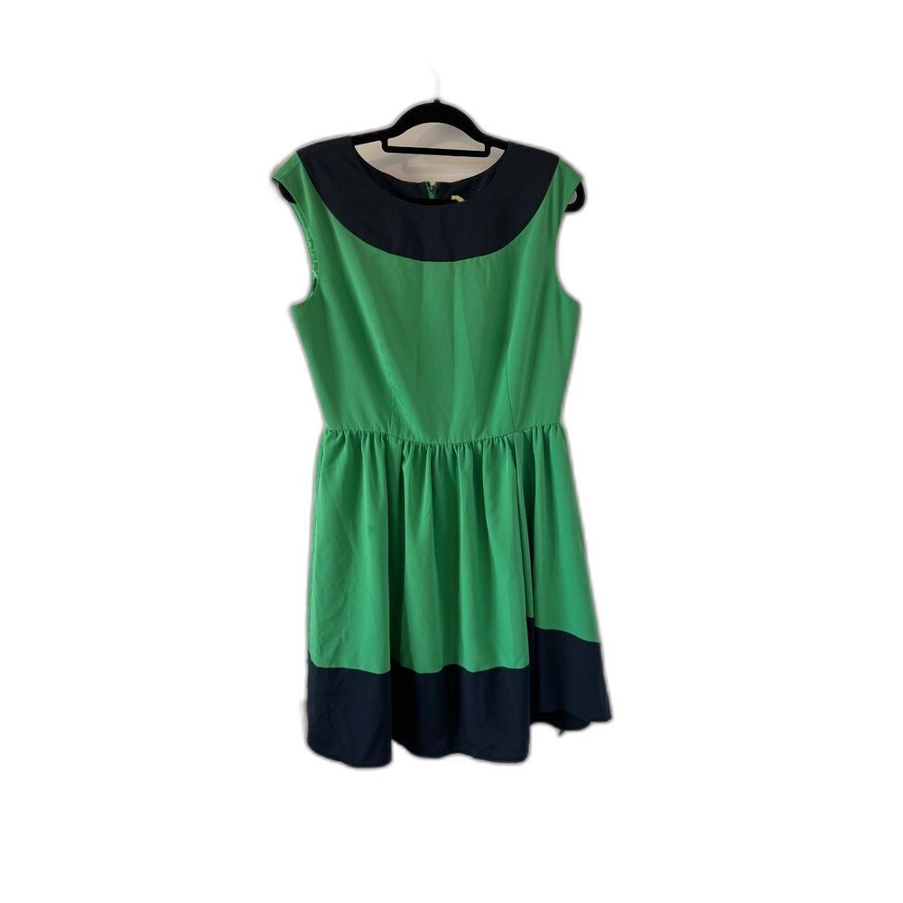 Gianni Bini Green & Navy Dress